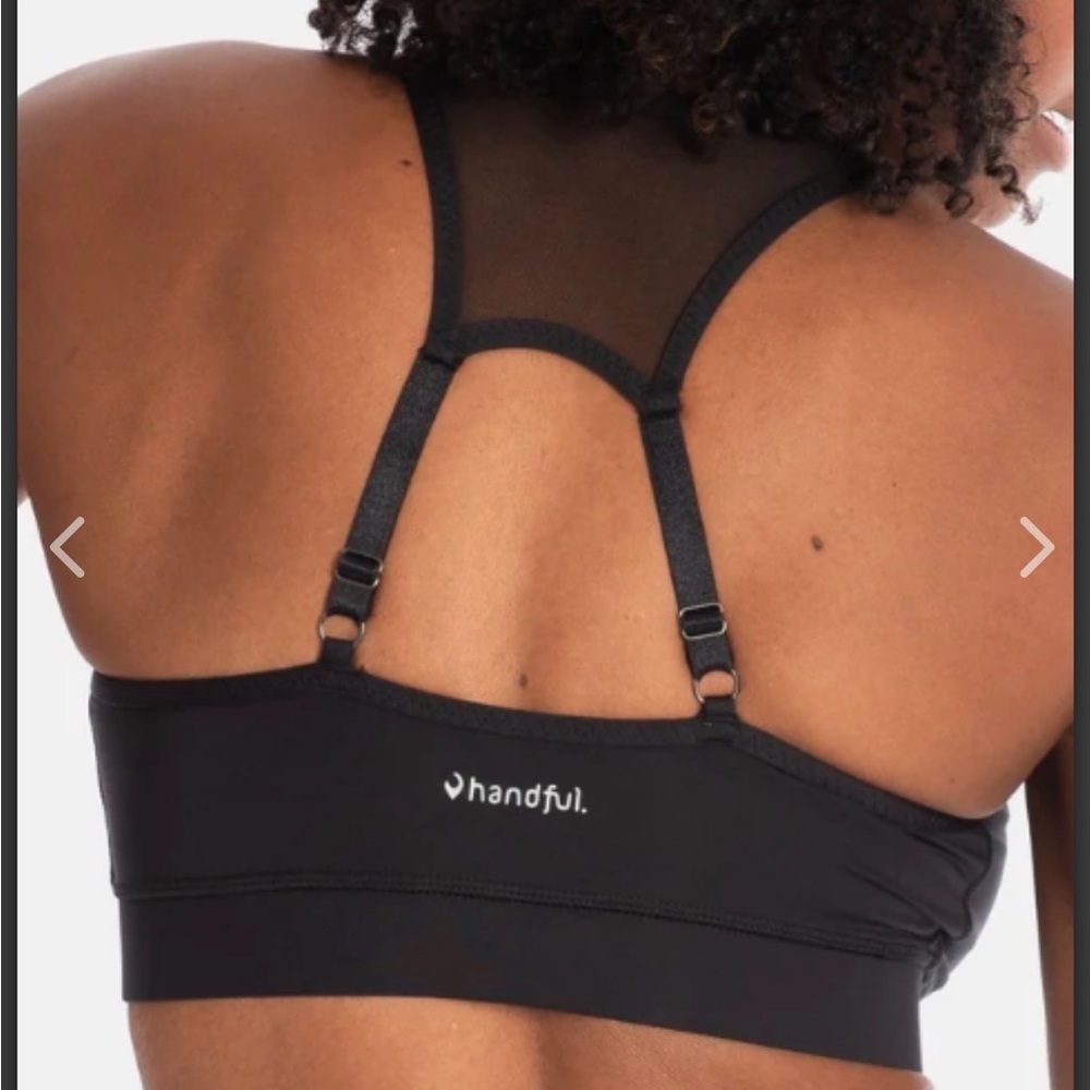 Handful Black Sports Bra